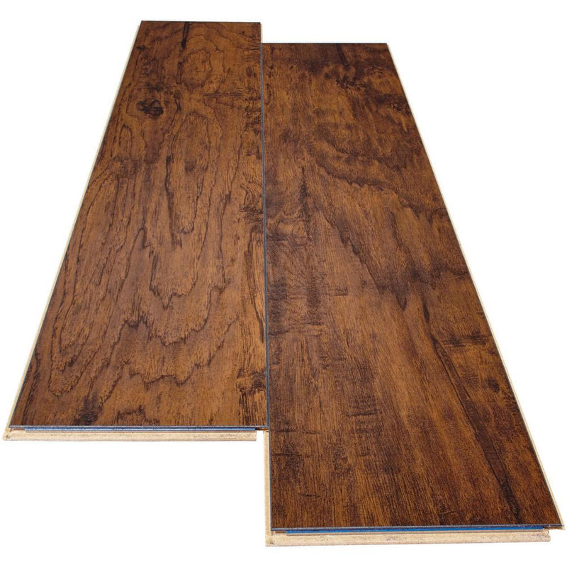 Hand scraped Saratoga Hickory 7 mm Thick x 7-2/3 in. Wide x 50-5/8 in. Length Laminate Flooring (24.17 sq. ft. / case)